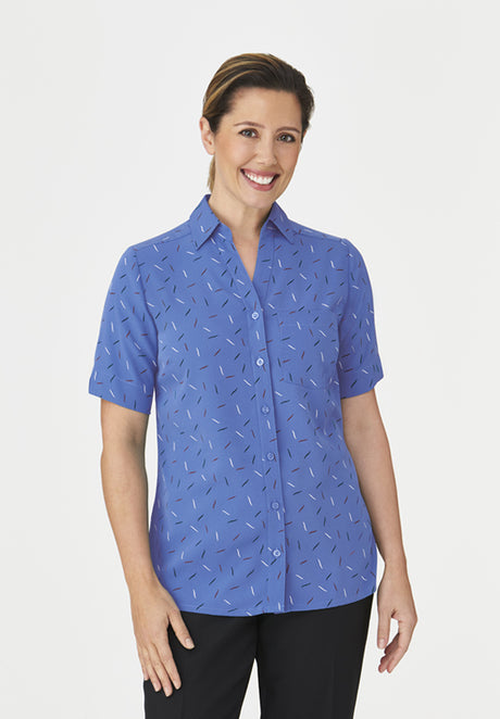 Womens Drift Print Short Sleeve Shirt