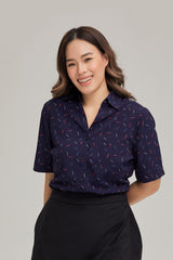 Womens Drift Print Short Sleeve Shirt