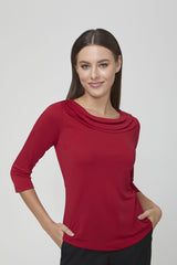 Womens Eva Knit 3/4 Sleeve Top