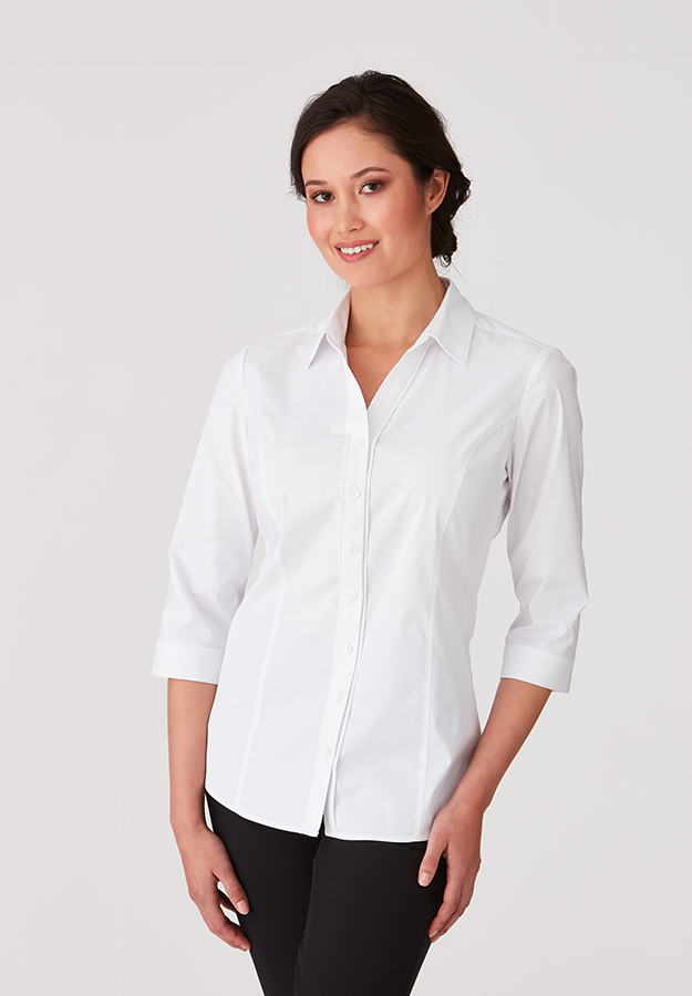 Womens City Stretch Classic 3/4 Sleeve Shirt