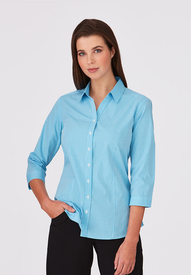 Womens Pippa Check 3/4 Sleeve Shirt