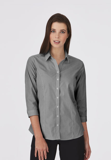 Womens Pippa Check 3/4 Sleeve Shirt