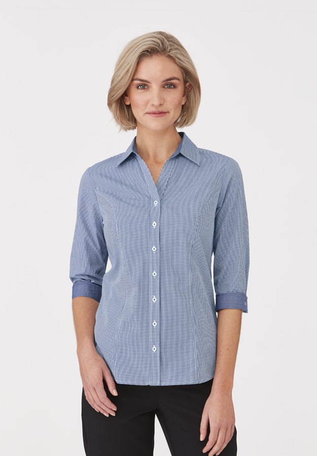 Womens Pippa Check 3/4 Sleeve Shirt