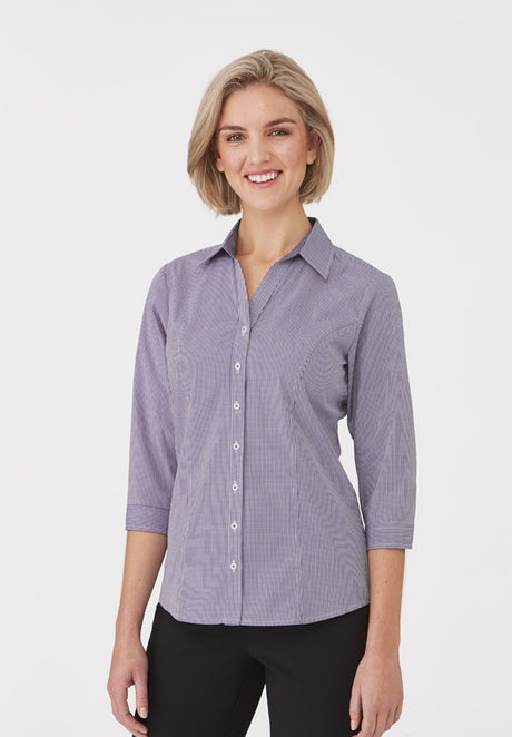 Womens Pippa Check 3/4 Sleeve Shirt