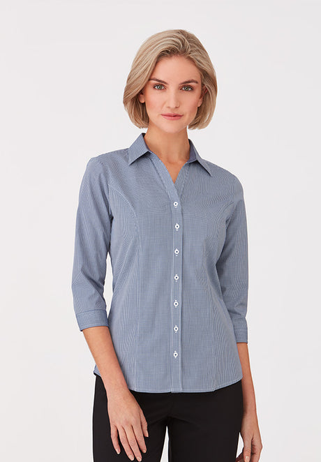 Womens Pippa Check 3/4 Sleeve Shirt