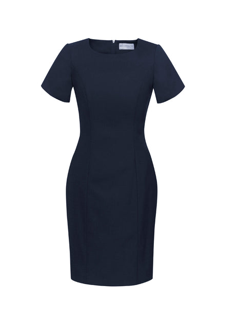 Wool Stretch Shift Dress