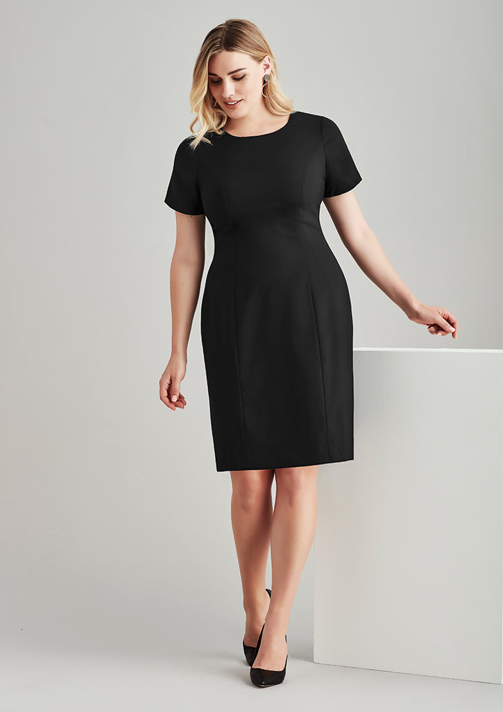 Wool Stretch Shift Dress