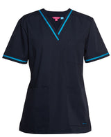 JBs Womens Contrast Scrub Top