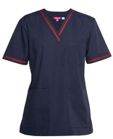 JBs Womens Contrast Scrub Top