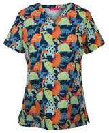 JBs Womens Printed Scrub Top