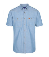 Gloweave Mens Chambray Short Sleeve Shirt