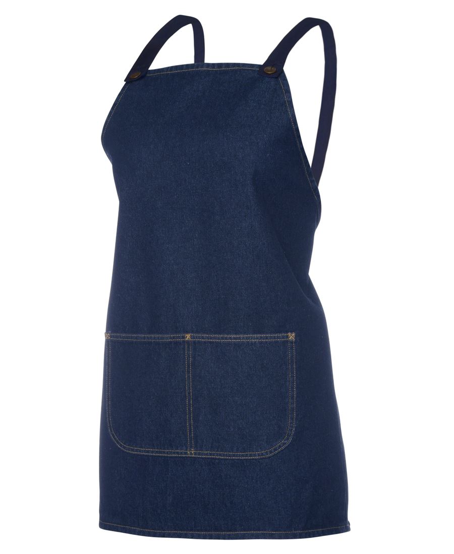 JBs Cross Back Denim Bib Apron (No Straps)