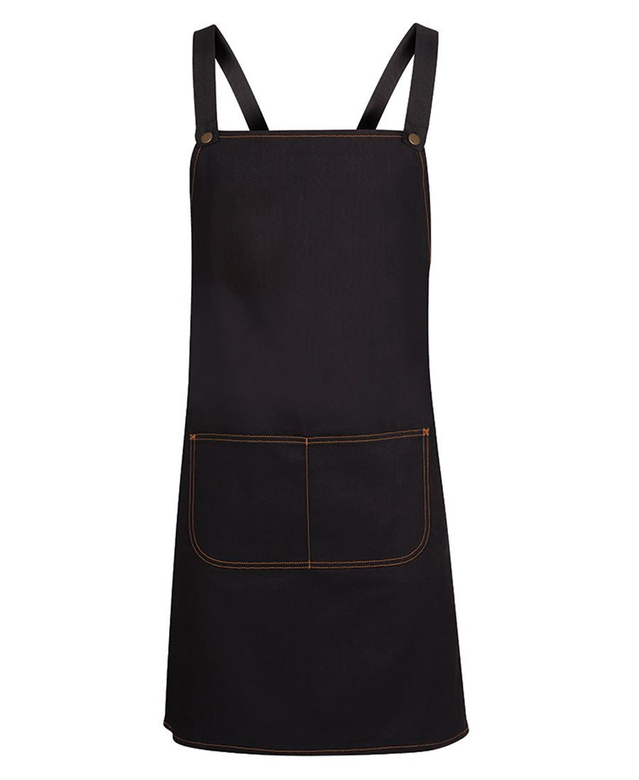 JBs Cross Back Canvas Bib Apron (No Straps)