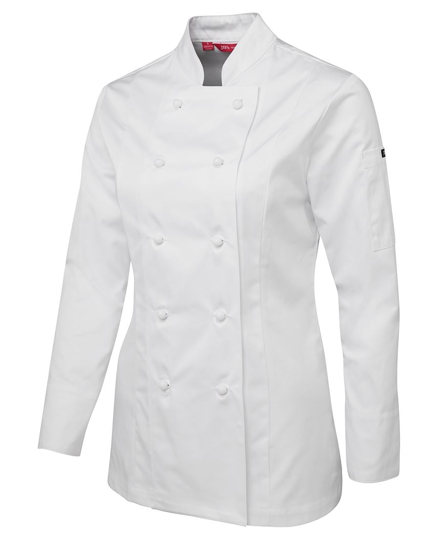 JBs Womens Long Sleeve Chef Jacket