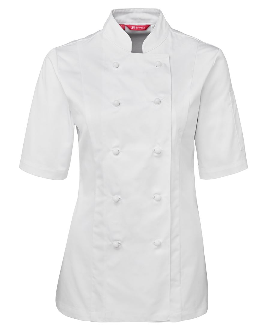 JBs Womens Short Sleeve Chef Jacket