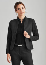 Wool Stretch Womens Reverse Lapel Jacket