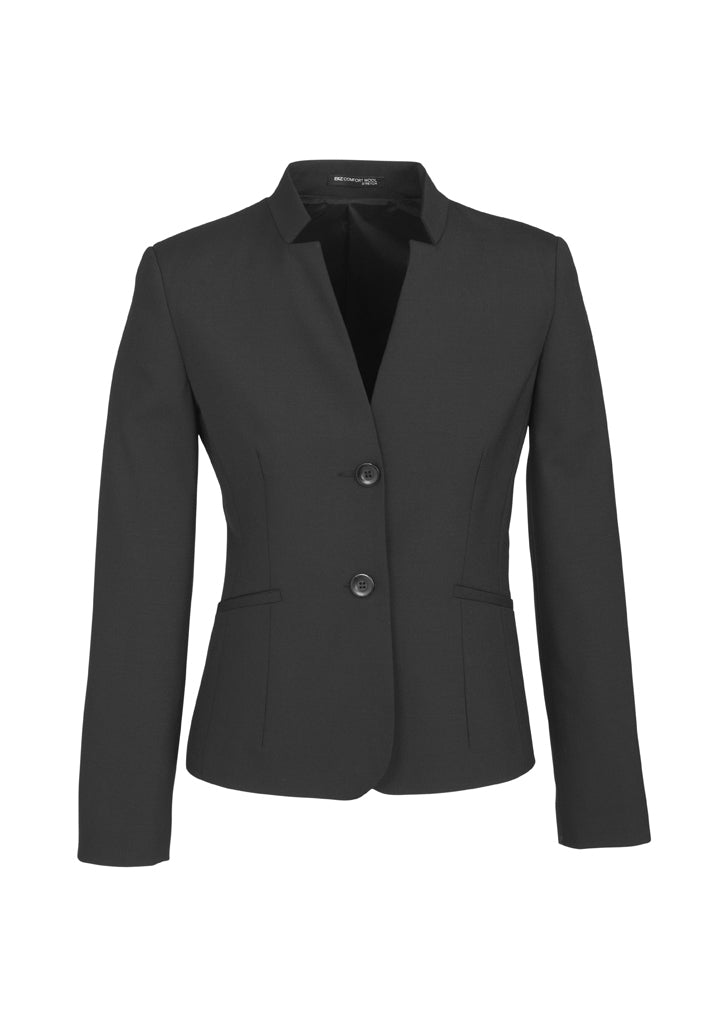 Wool Stretch Womens Reverse Lapel Jacket