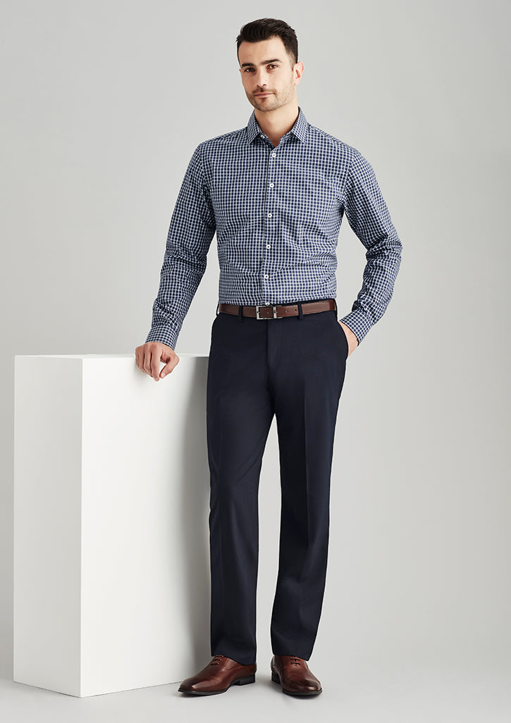 Wool Stretch Mens Flat Front Pant