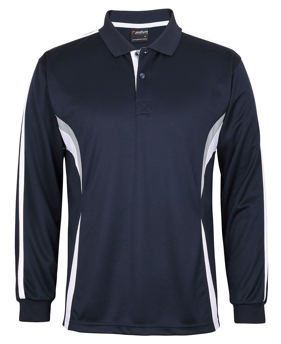 Podium Mens Long Sleeve Cool Polo