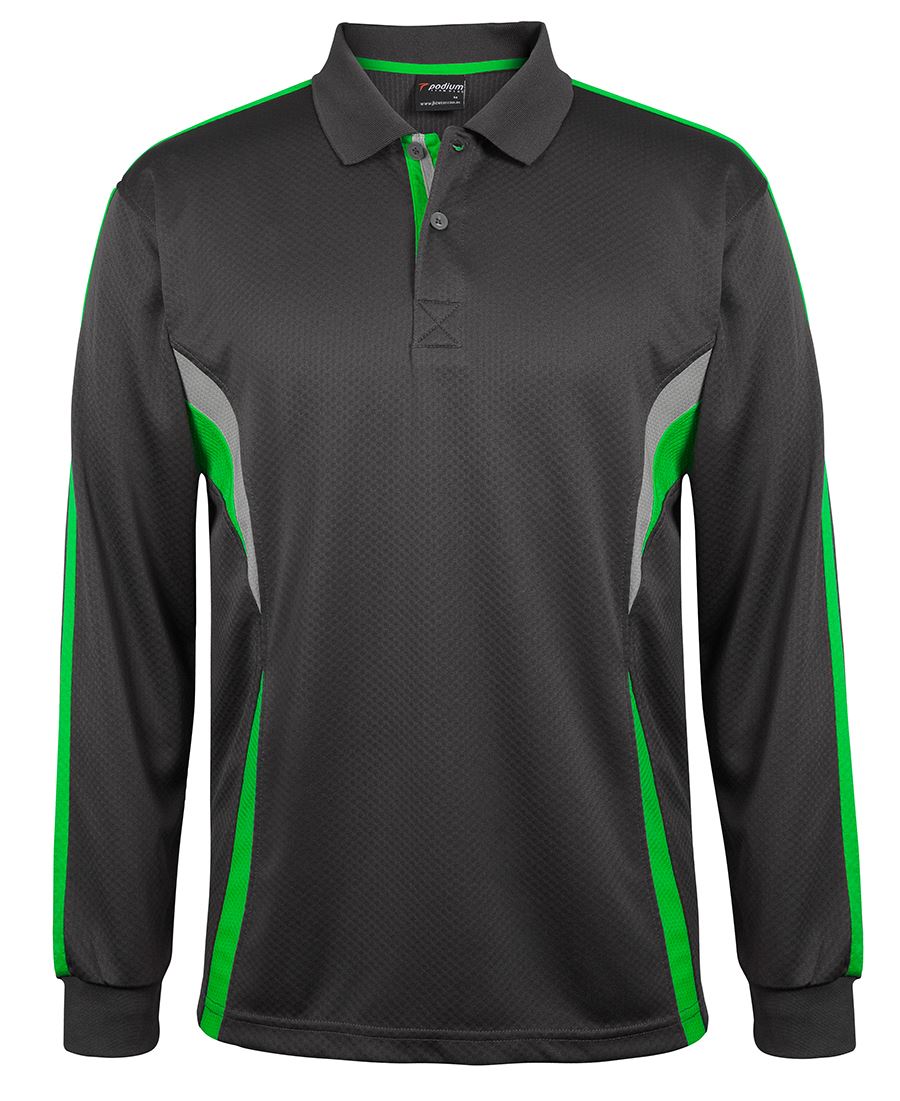 Podium Mens Long Sleeve Cool Polo