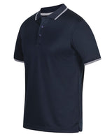 Podium Mens Jacquard Contrast Polo