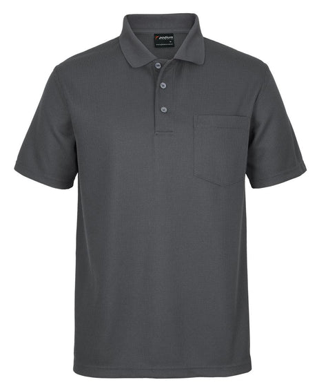 Podium Mens Waffle Pocket Polo