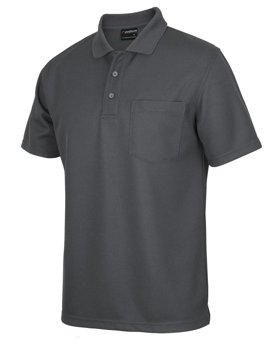 Podium Mens Waffle Pocket Polo