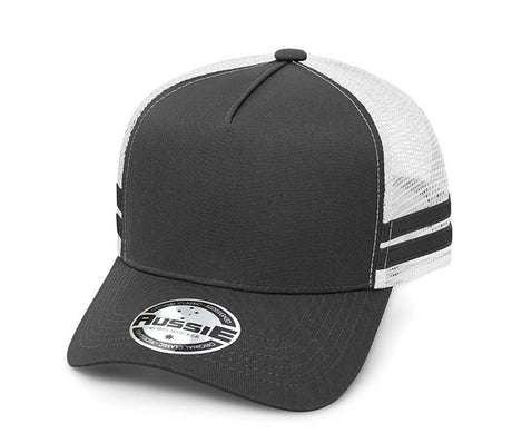 A-Frame Striped Trucker Cap