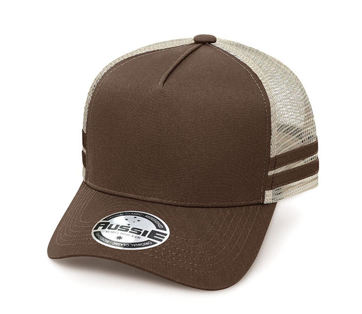 A-Frame Striped Trucker Cap