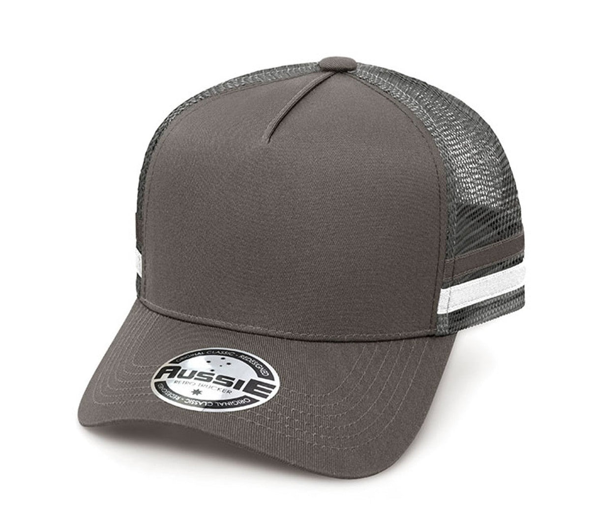 A-Frame Striped Trucker Cap