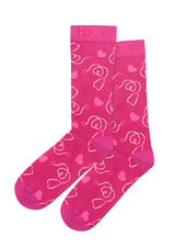 Happy Feet Unisex Comfort Socks Pink