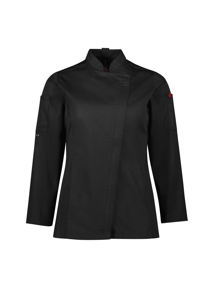 Alfresco Womens Zip Long Sleeve Chef Jacket