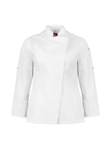 Alfresco Womens Zip Long Sleeve Chef Jacket