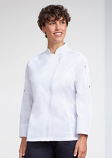 Alfresco Womens Zip Long Sleeve Chef Jacket