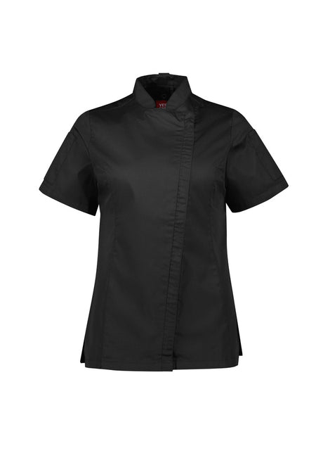 Alfresco Womens Zip Short Sleeve Chef Jacket