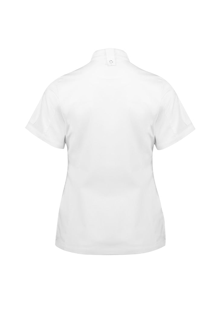 Alfresco Womens Zip Short Sleeve Chef Jacket