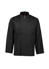 Alfresco Mens Zip Long Sleeve Chef Jacket