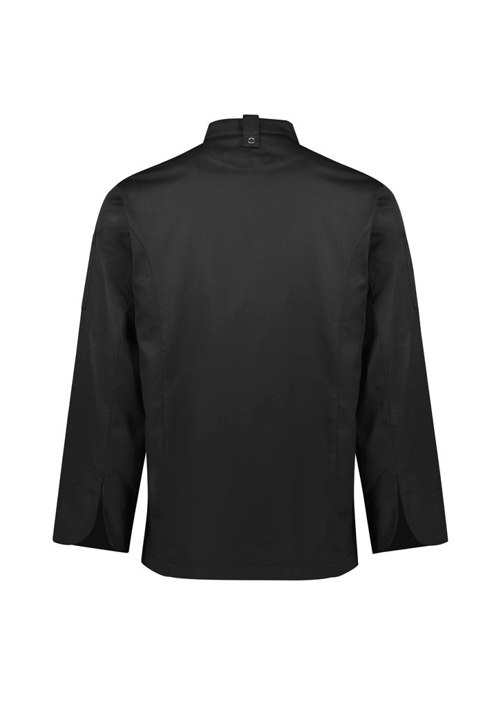 Alfresco Mens Zip Long Sleeve Chef Jacket