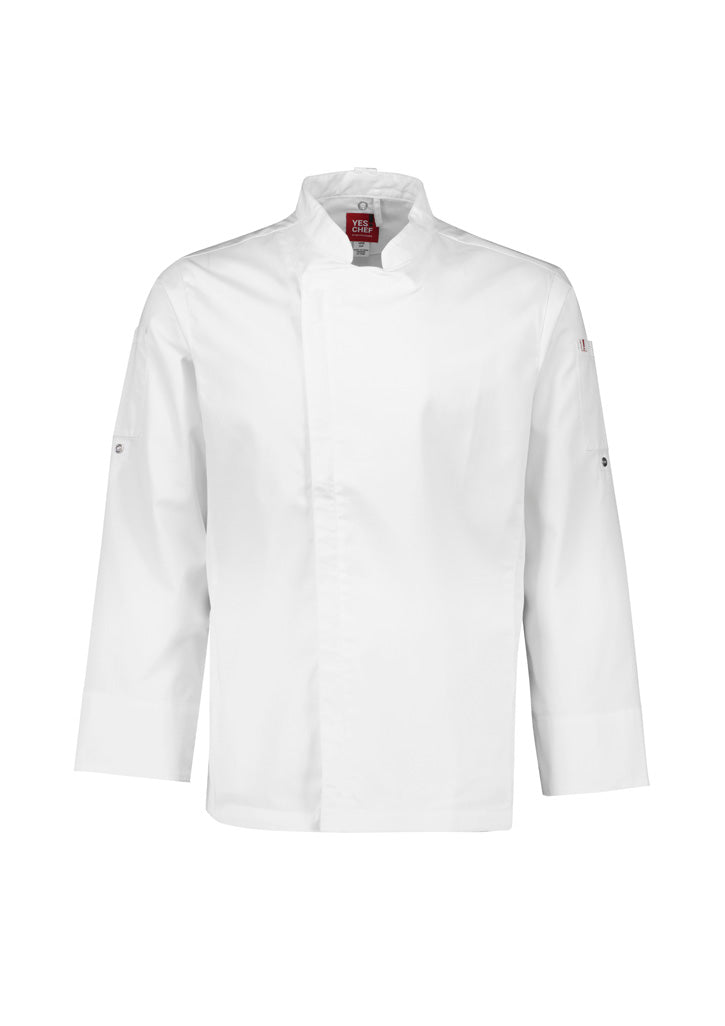 Alfresco Mens Zip Long Sleeve Chef Jacket