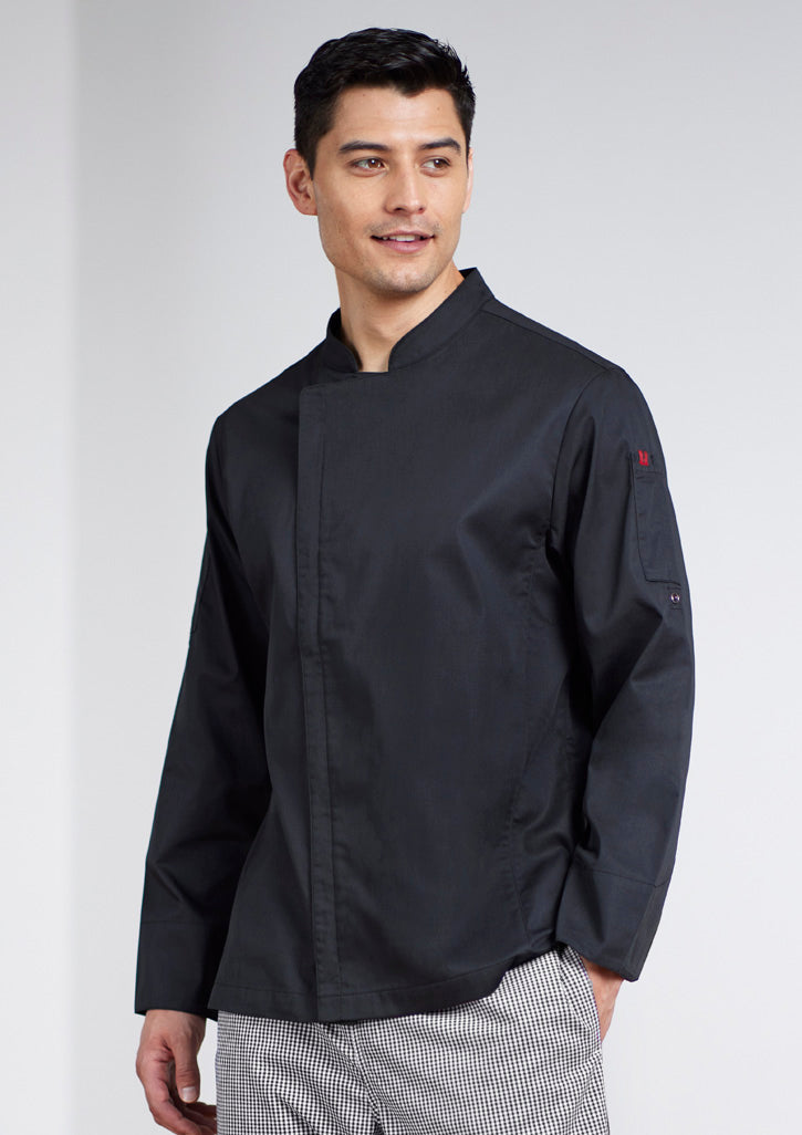 Alfresco Mens Zip Long Sleeve Chef Jacket