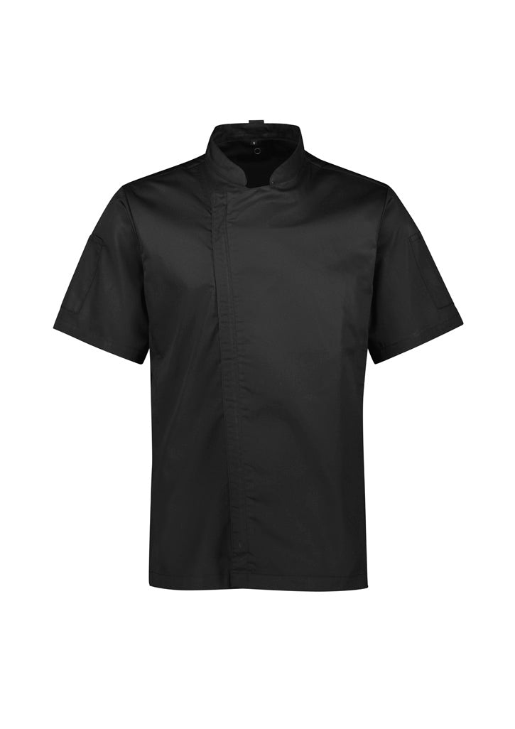 Alfresco Mens Zip Short Sleeve Chef Jacket