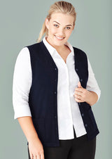 Button Front Womens Knit Vest