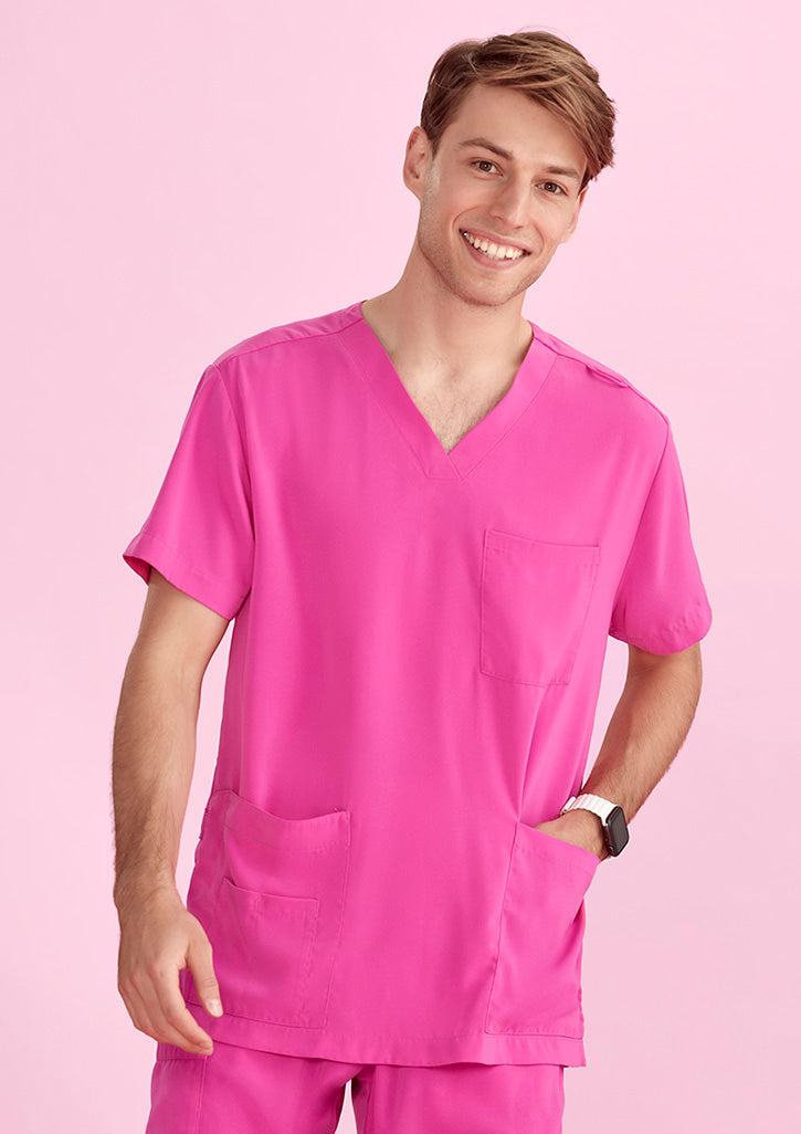 Pink Ribbon Unisex Scrub Top