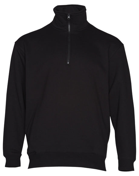 Falcon Mens 1/4 Zip Fleecy Sweat Top