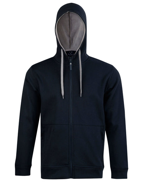 Passion Pursuit Mens Full Zip Contrast Hoodie