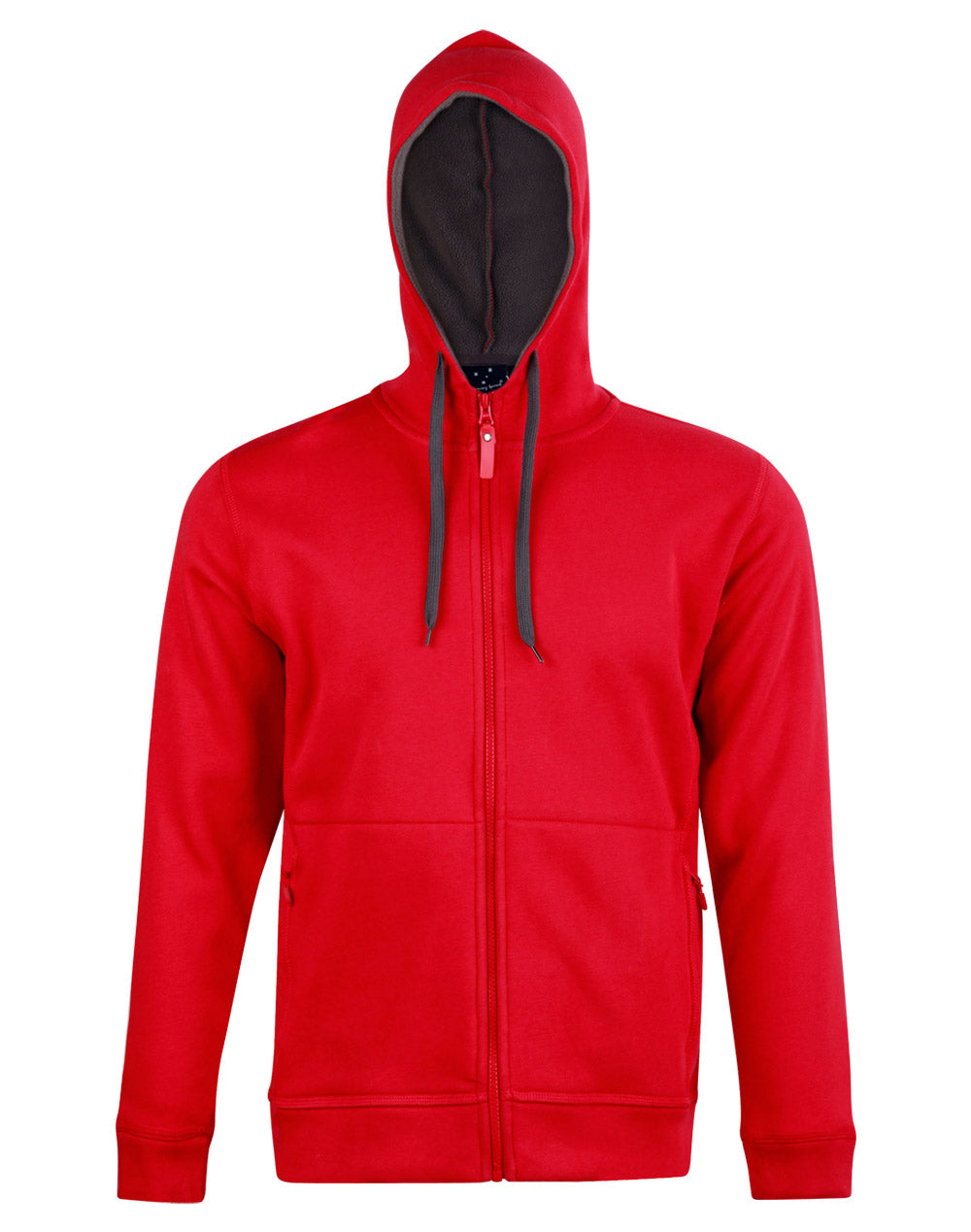 Passion Pursuit Mens Full Zip Contrast Hoodie