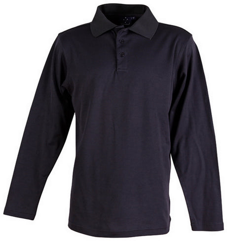 Victory Plus Mens Long Sleeve Polo