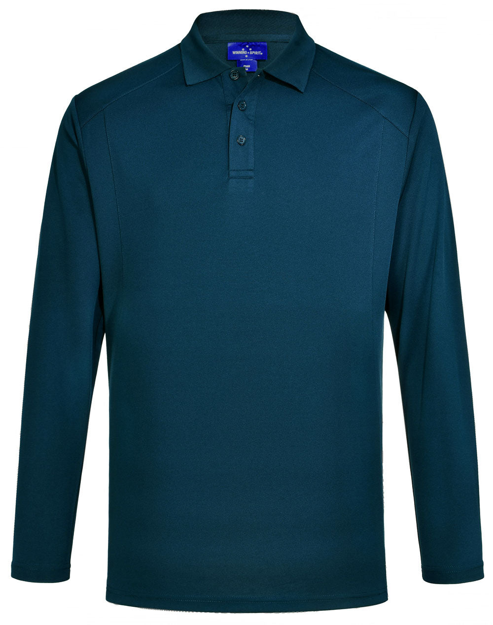 Bamboo Charcoal Mens Long Sleeve Polo