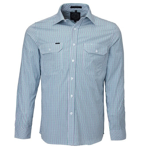 Pilbara Mens Check Long Sleeve Shirt