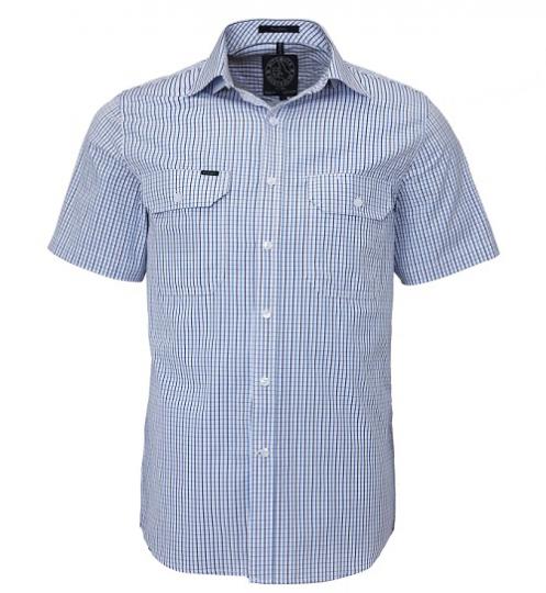 Pilbara Mens Check Short Sleeve Shirt